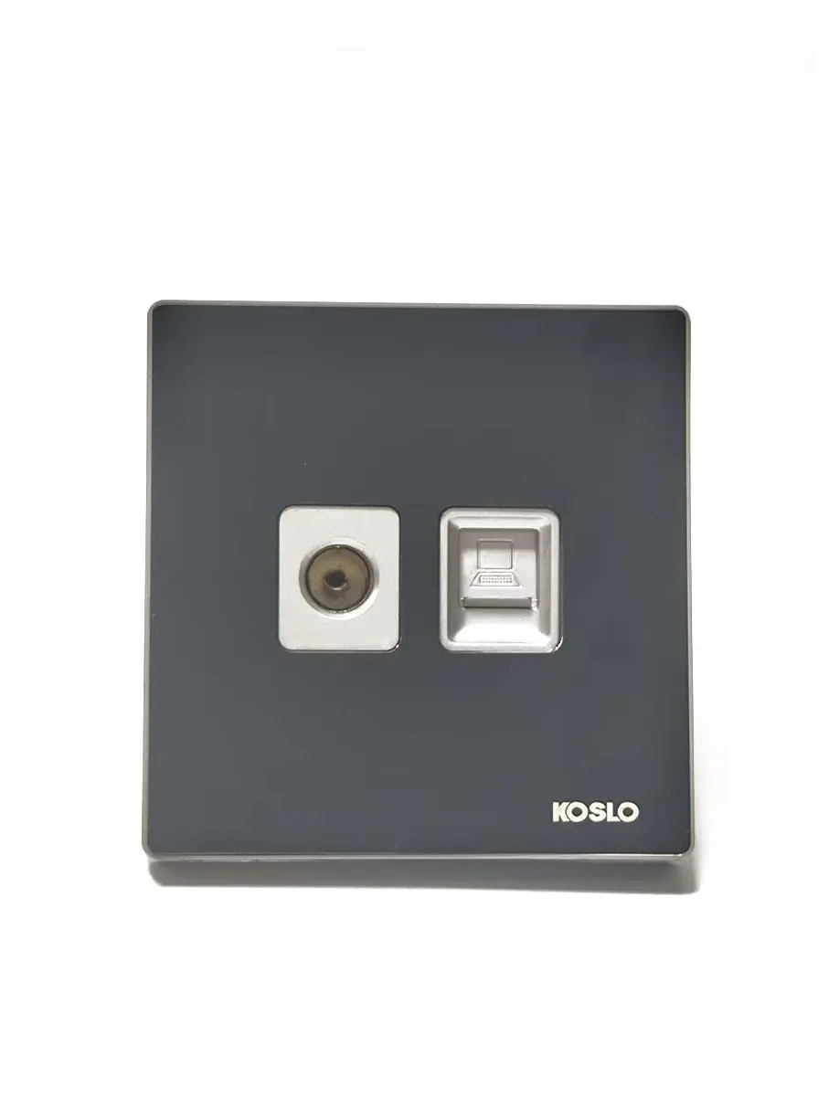 SOSLO B9 stalinless steel serles SOSLO B9 black satelliote and TEl socket