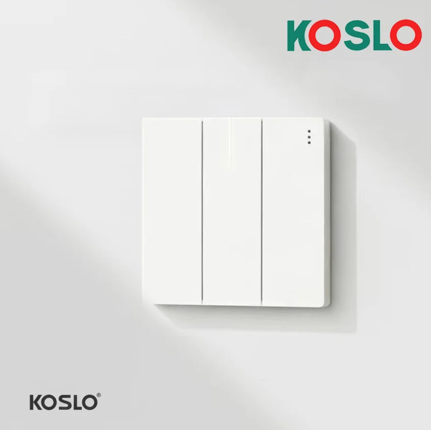 B6 3 gang 1 way light switch