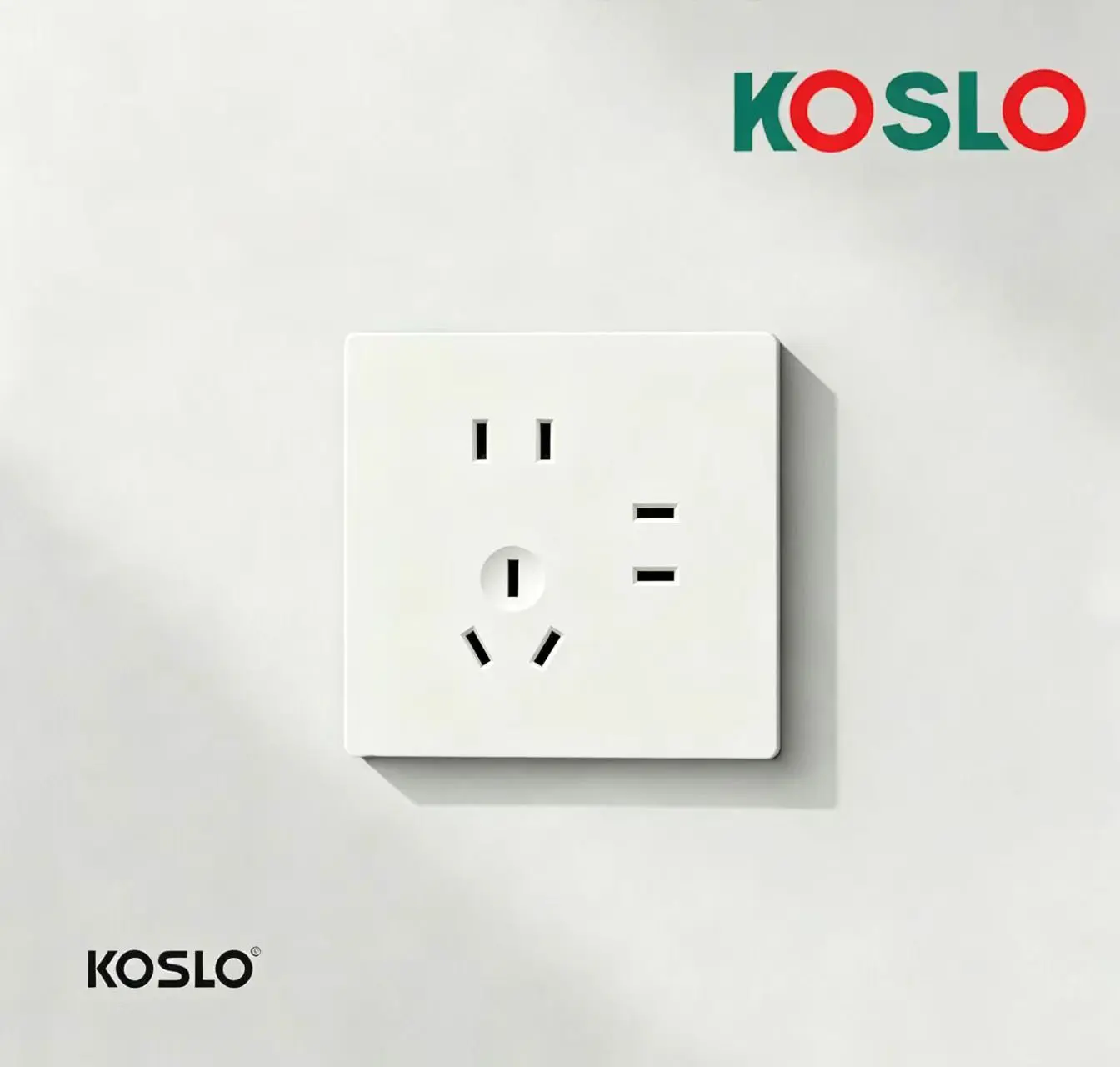 B6 series 2 pin mutiple socket with double USB