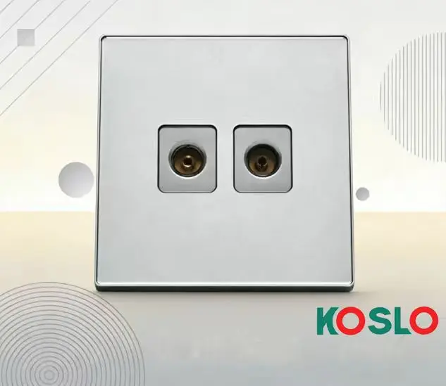 B10 double TEL socket