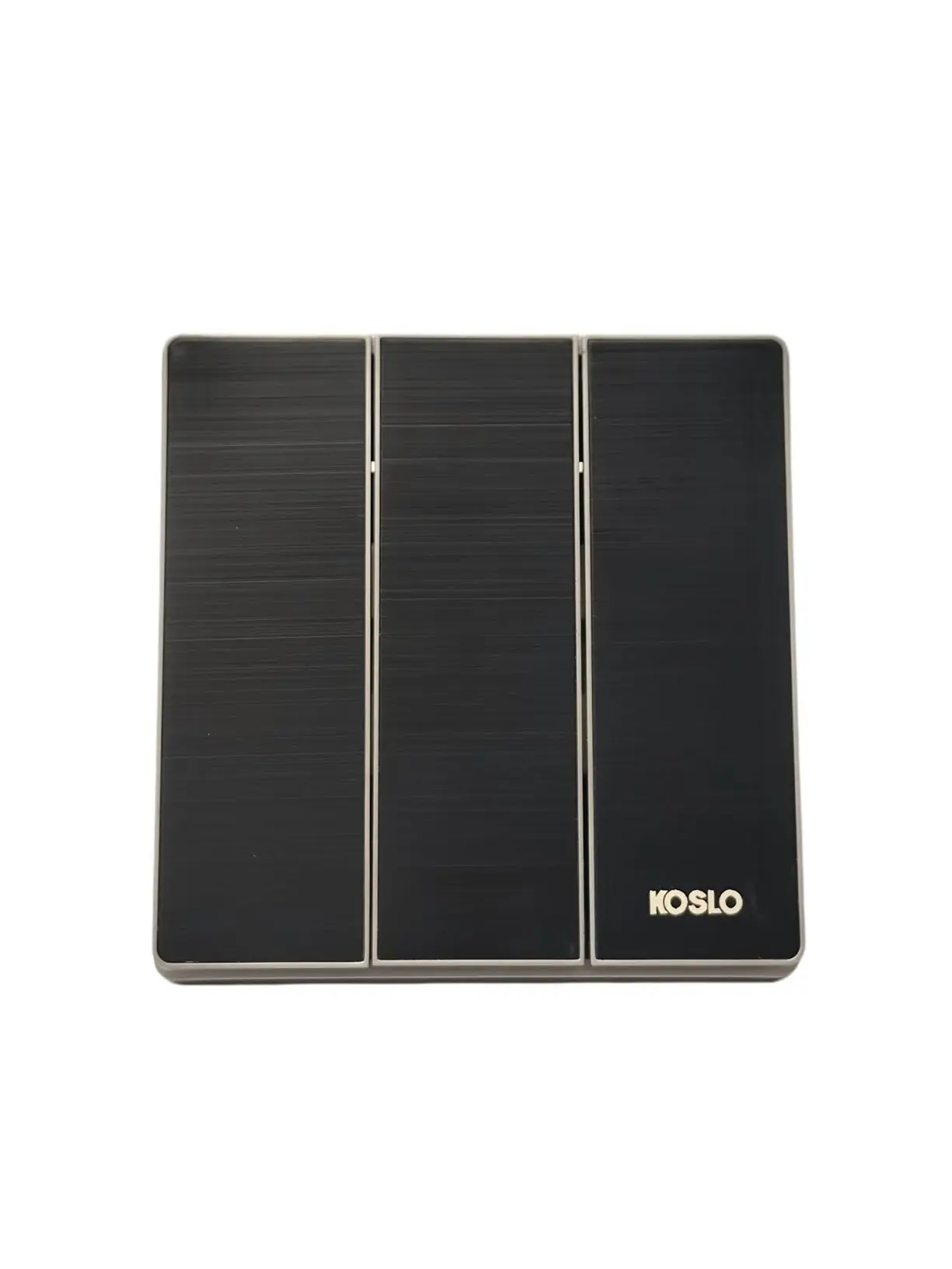 SOSLO B9 black 3 gang 1 way switch SOSLO B9 stainless steel serles