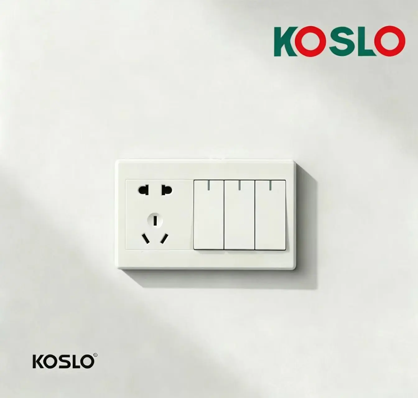 v20 series white two three pin socket with two switch.